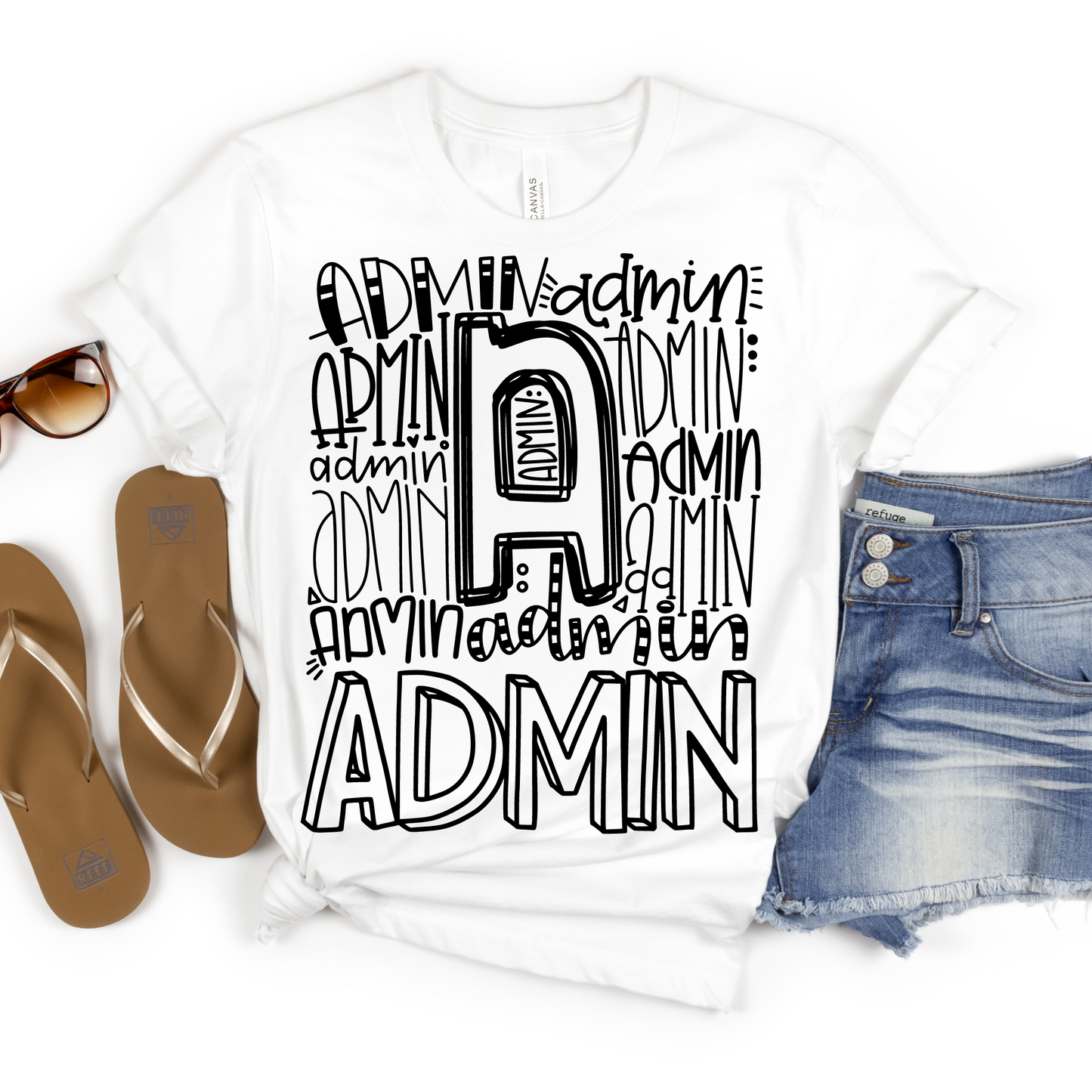 Administrator Typography Design Tee