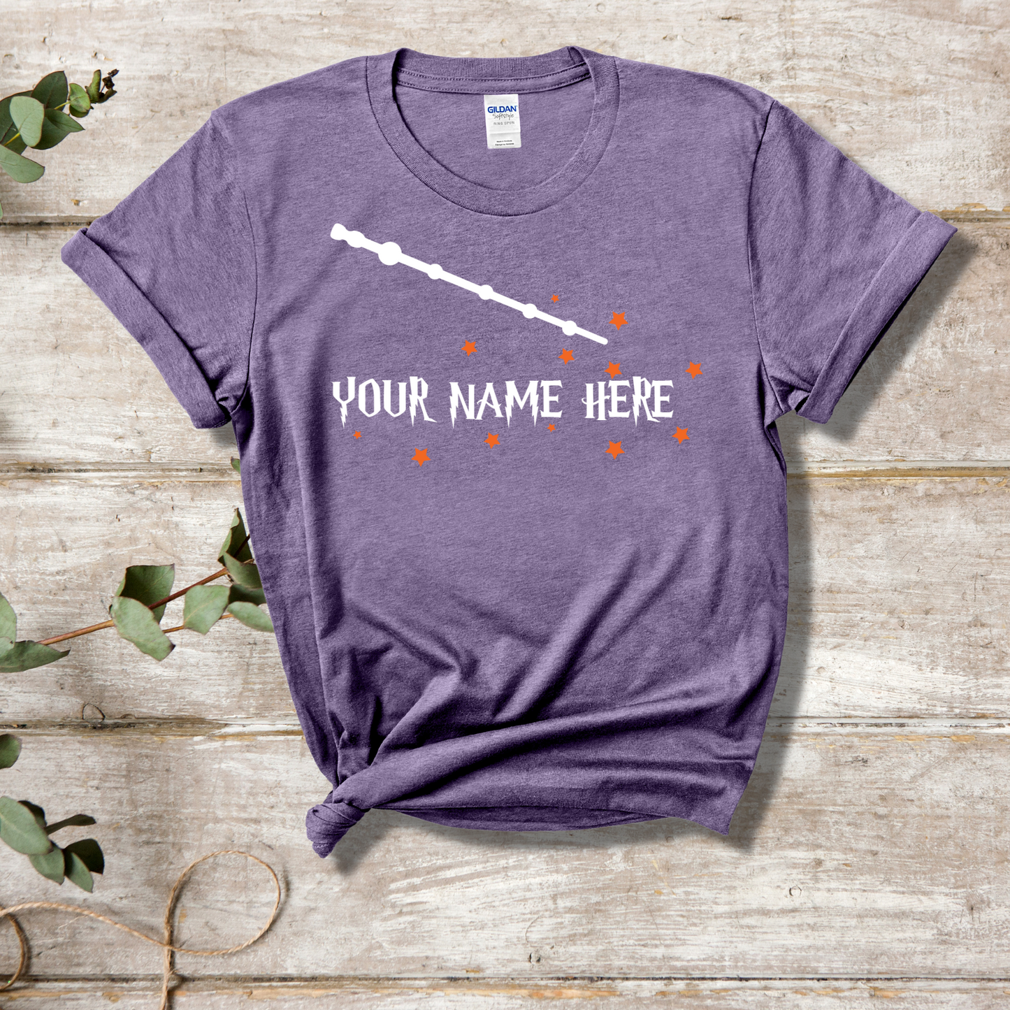 Personalized Name Wand Wizard Shirt - MariROsa Craft Shop
