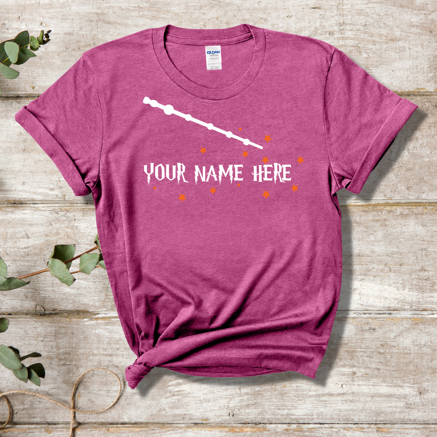 Personalized Name Wand Wizard Shirt - MariROsa Craft Shop